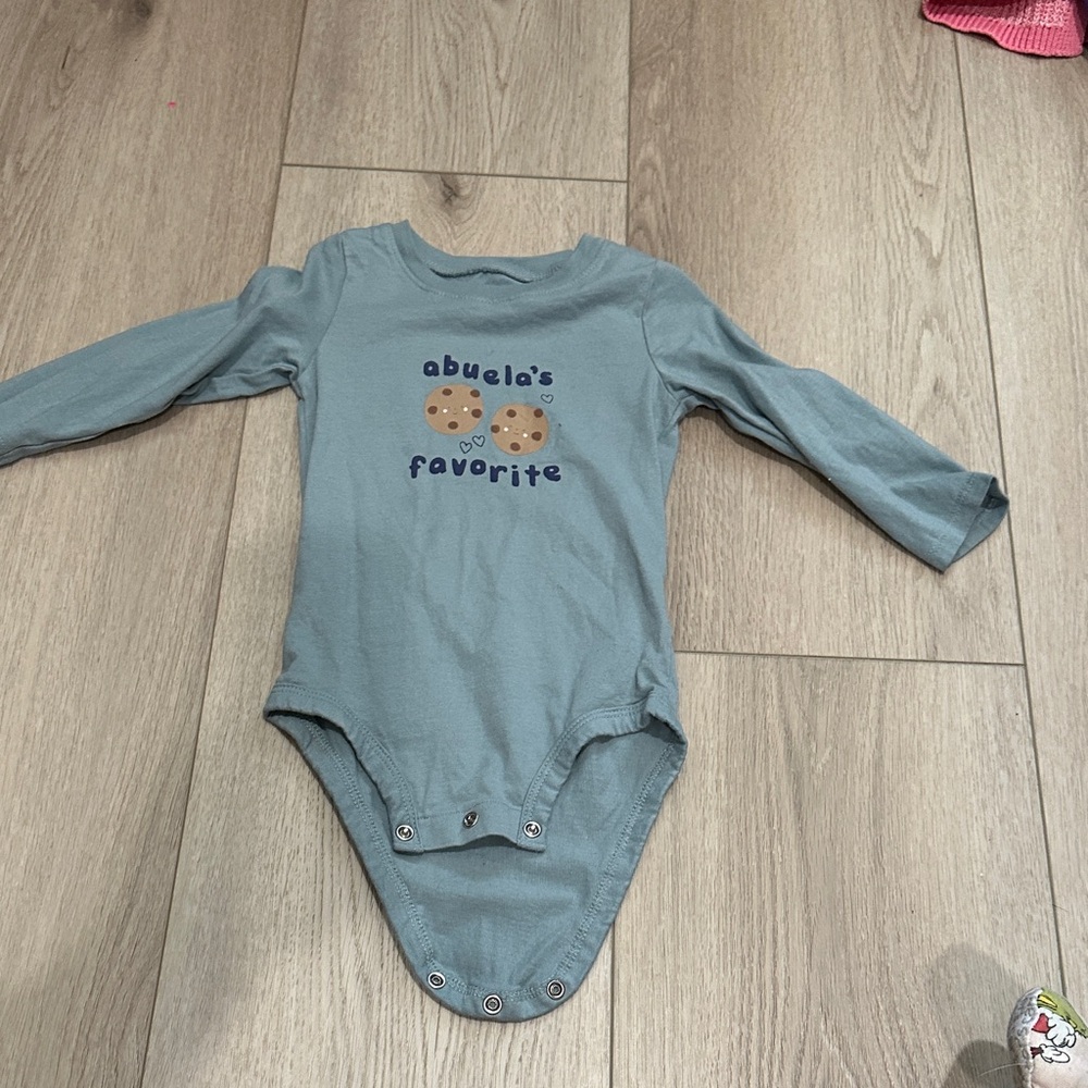Carter's Blue 'Abuela's Favorite' Long-Sleeve Bodysuit